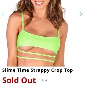 Slime Time Strappy Crop Top